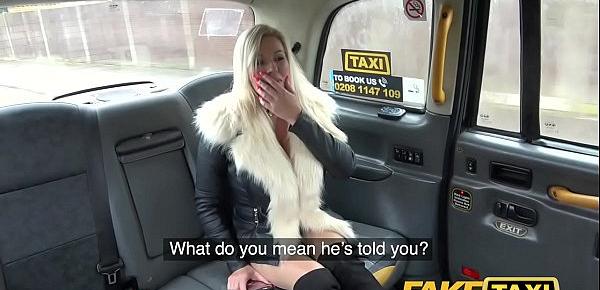  Fake Taxi Sweet blonde Milf fucked through ripped tights on back seat